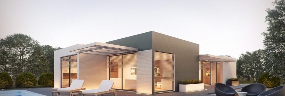 architecture, render, external, design, photoshop, 3d, 3dsmax, crown render, pool, modular house, house, prefabricated house, modular, holiday home, graphics, exterior design, architectural render, post production, photorealistic, spain, italy, pool, pool, pool, pool, pool, house, house, house, exterior design